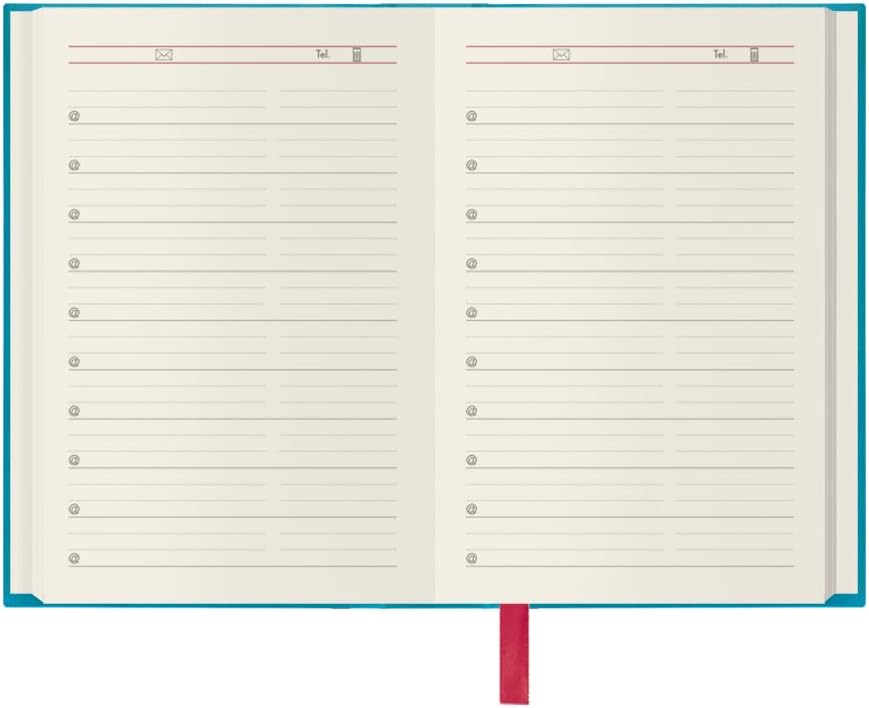 dohe – Pocket Agenda 2018, Weekly View with Weekly View Design, 8.5 x 13 cm 8.5 x 13 cm Blue Turquoise
