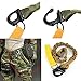 Quick Release Safety Lanyards,1 Pack 1.8ft Retractable Retention Strap Tactical Military Quick Release Wasit Bag Sling Safety Lanyard Sling Nylon Rope Bungee Strap Hunting Accessories Random Color