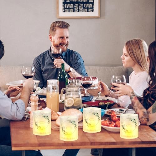 12 Stück Windlicht Tischlicht deko, Konfirmation Deko, Fisch Erstkommunion windlichter, Tischdeko für Taufe Kommunion Hochzeit oder LED-Kerzen Taufe