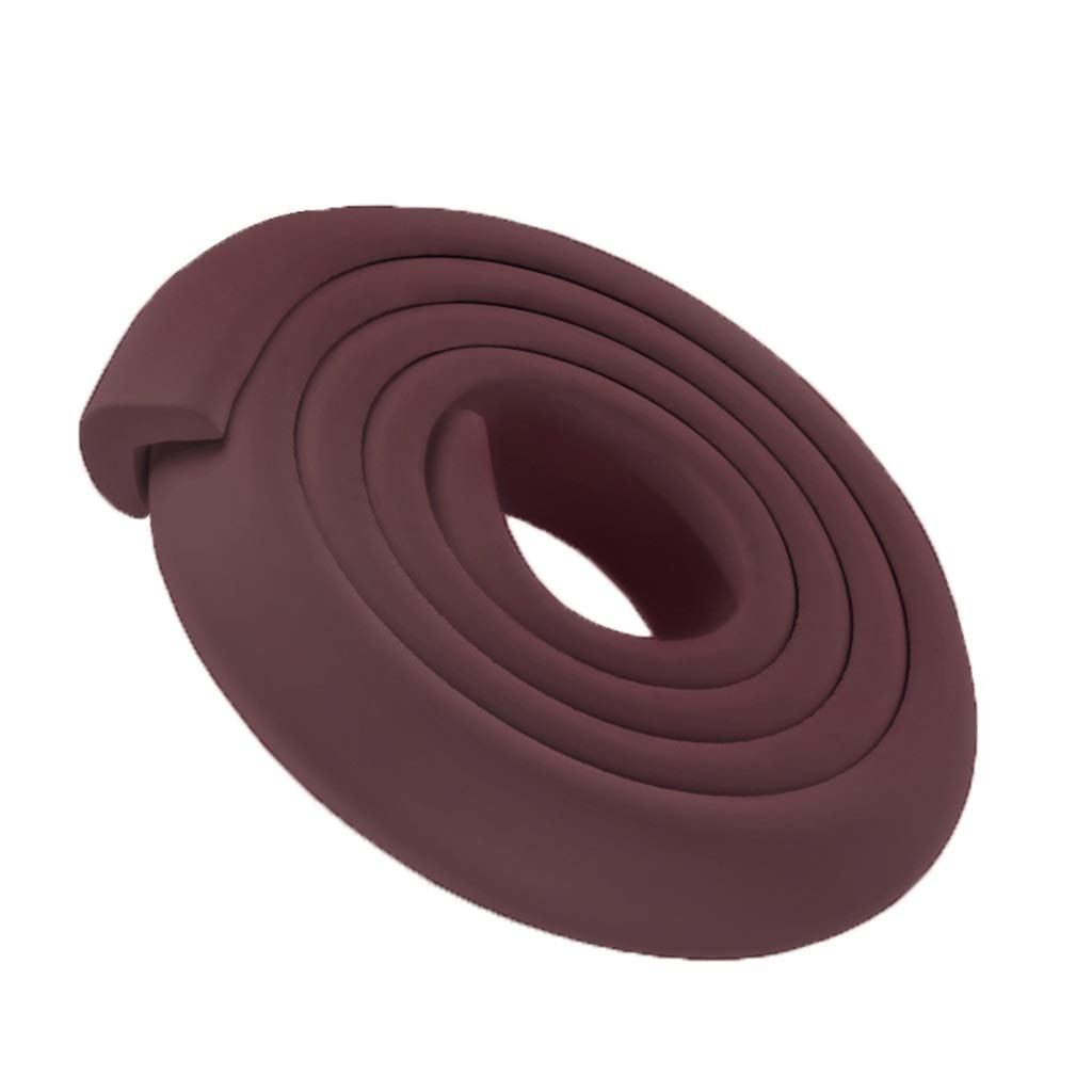 dfEDRd Safety Corner Guards, L Type 2 Meters， for Children, The Elderly Prevent Collision Safety Strip(Bruin)