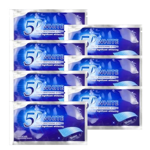 #Commissioniguadagnate<br>7Strisce Sbiancanti Denti sbiancamento dei denti rimuovere rapidamente tutte le macchie,Portatile e Facile da Usare Teeth Whitening per un Sorriso Più Bianco
