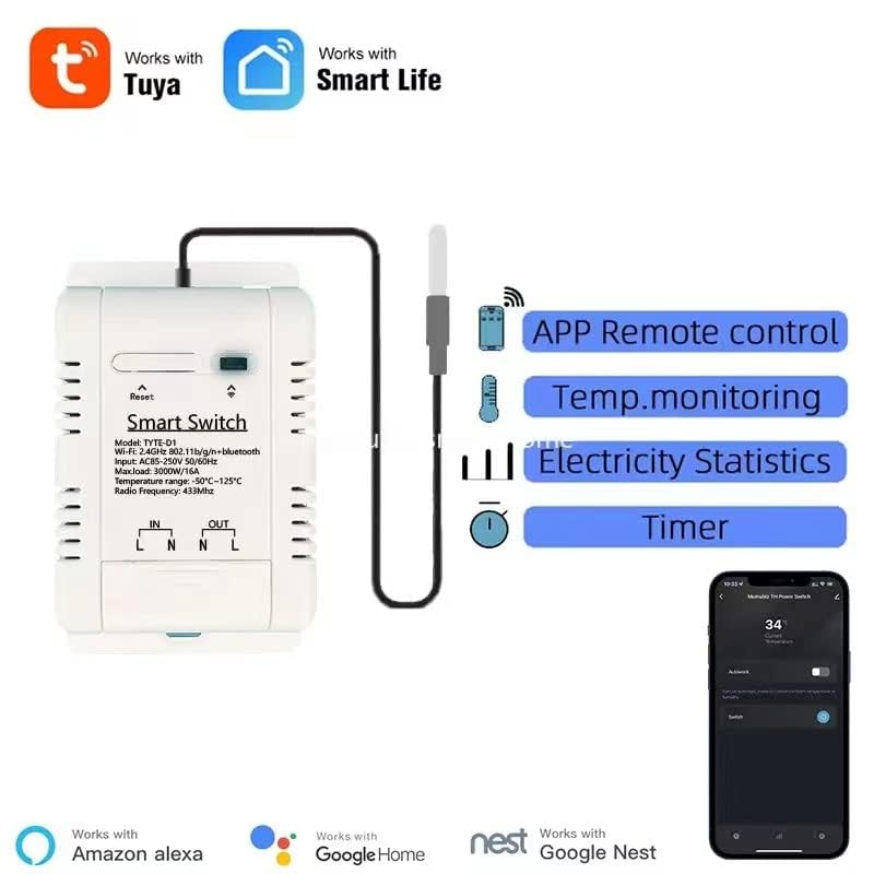 WiFi Smart Waterproof Temperature Controller Sensor Module User Manual