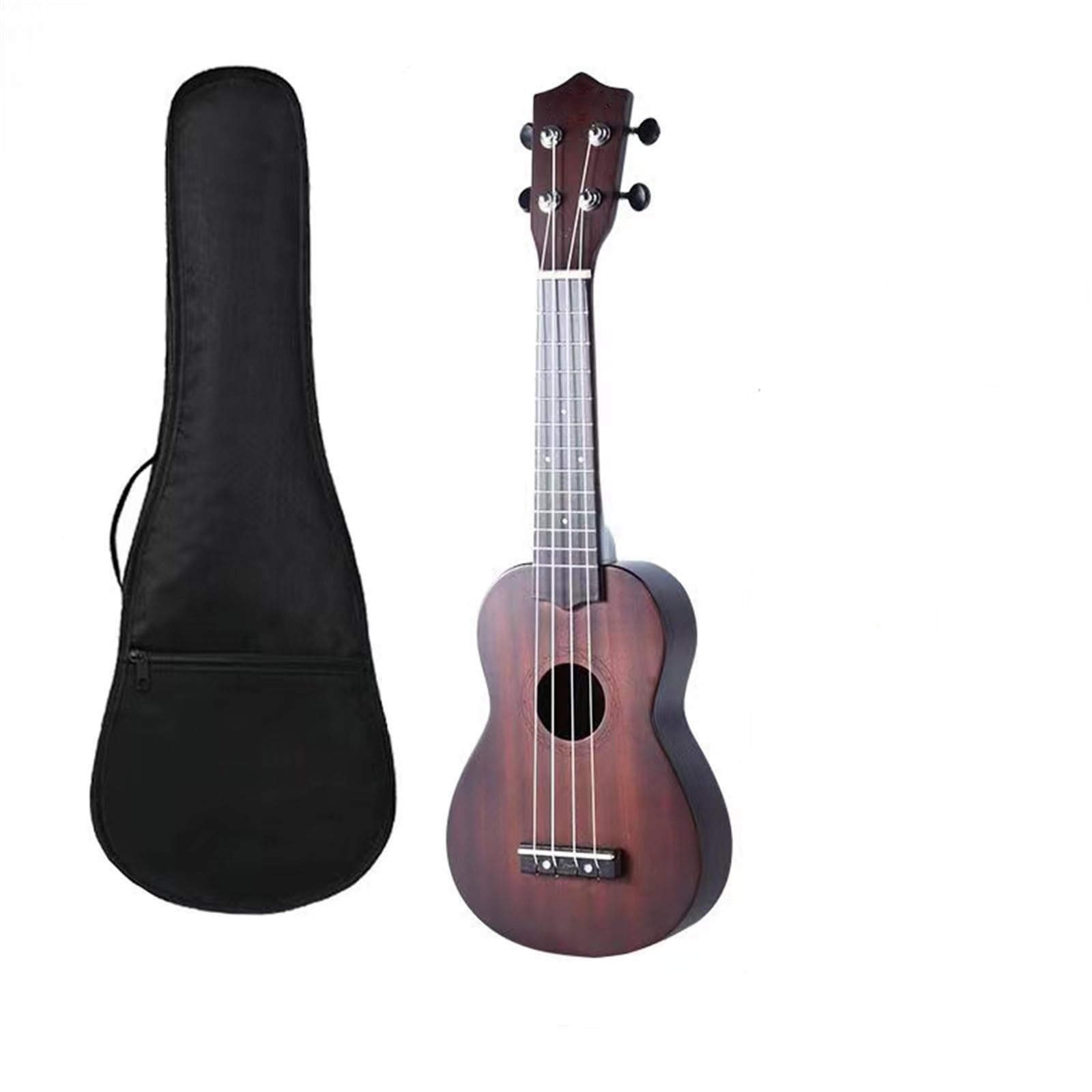 Ukulele 21-calowa Drewniana Mała Gitara Dla Początkujących, Prezent Dla Początkujących Z Zerowym Fundamentem(3)