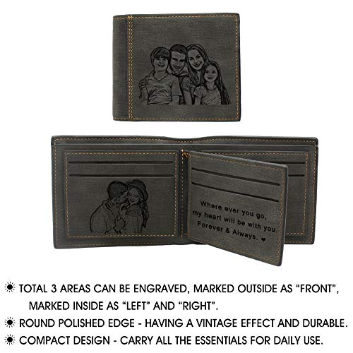 Amlion Personalized Wallets Custom Engraved Photo Wallet Gifts for Men Dad Husband4