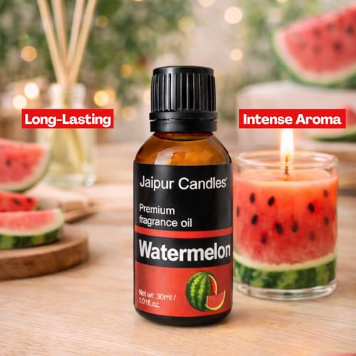 Image of Fragrance Oil | 30 ml | Aroma Oil for Home Fragrance | Best for Aromatherapy | Use in Diffusers, Candles, Air Fresheners (30ML, Watermelon)