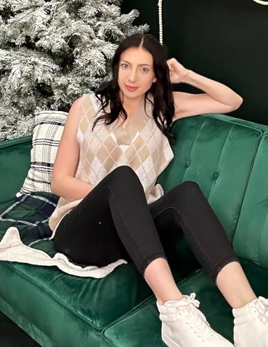 Image of Beyove Sweater Vest Sleeveless Oversized V Neck Sweaters Knitted Vest Pullover Tank Top