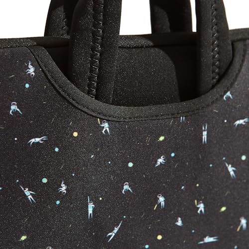 Image of Chumbak TEAL 15-Inch Laptop Sleeve, Milky Way Black, Soft and Breathable Cover with Foldable Handles, Lightweight and Durable for Office, College, and Daily Travel