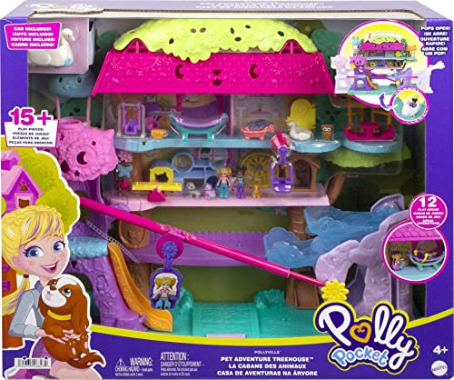 Polly Pocket Boneca Pollyville Aventuras na casa da árvore, Modelo: HHJ06, Cor: Multicolorido