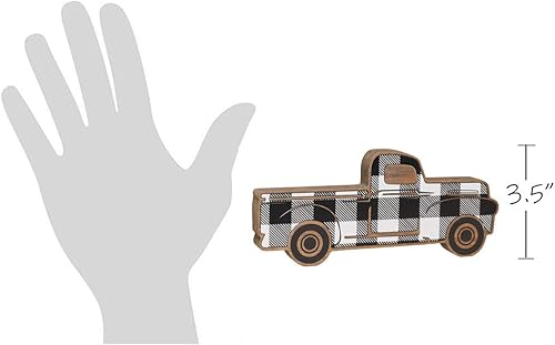 Miniatura 3 de Collins Estante de madera rústica para camioneta (a cuadros, mediano)