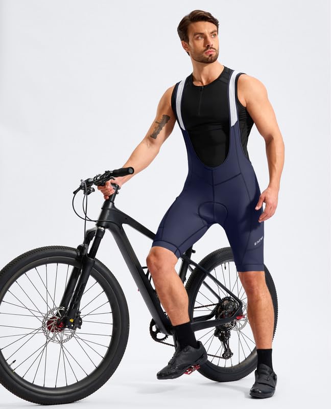 Bikewa Men's 4D Padded Bibs with Pockets
