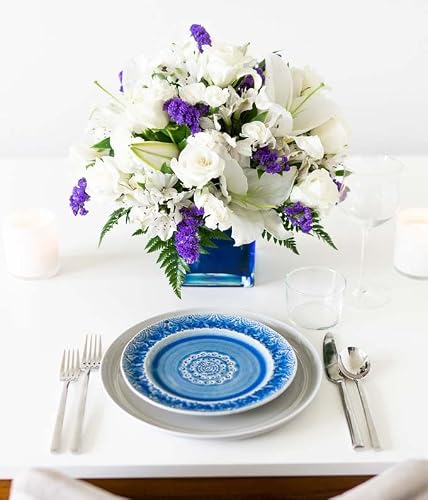 Blue Sympathies Bouquet, Same Day Sympathy Flowers For Delivery Prime, Funeral Flowers And Gifts Arrangements, Send Online Plants & Flower Theshopstation