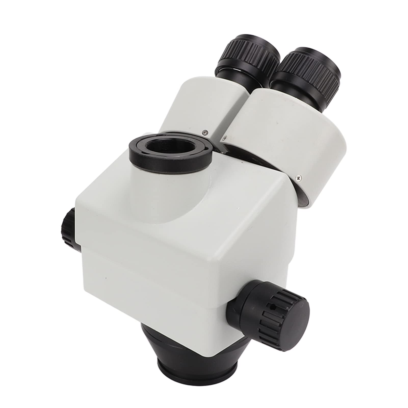 Cabezal de Microscopio con Zoom, Microscopio Estéreo Trinocular de Alta Resolución para Uso Educativo y de Laboratorio, Metal 3,5X-45X