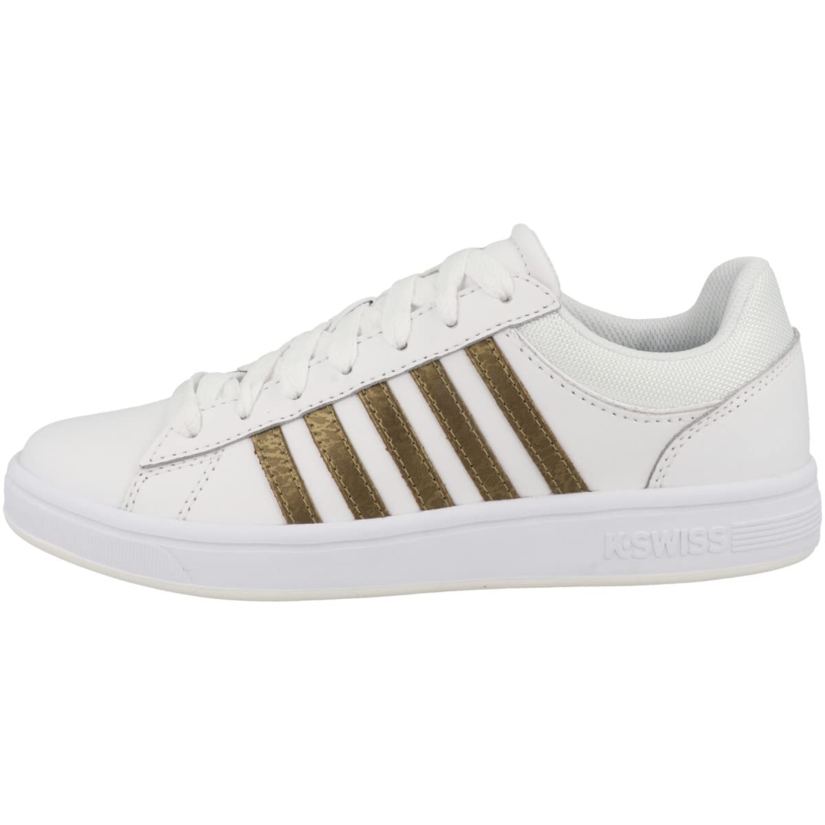 K-Swiss Women's Court Winston Sneaker, White Champagne, 5.5 UK