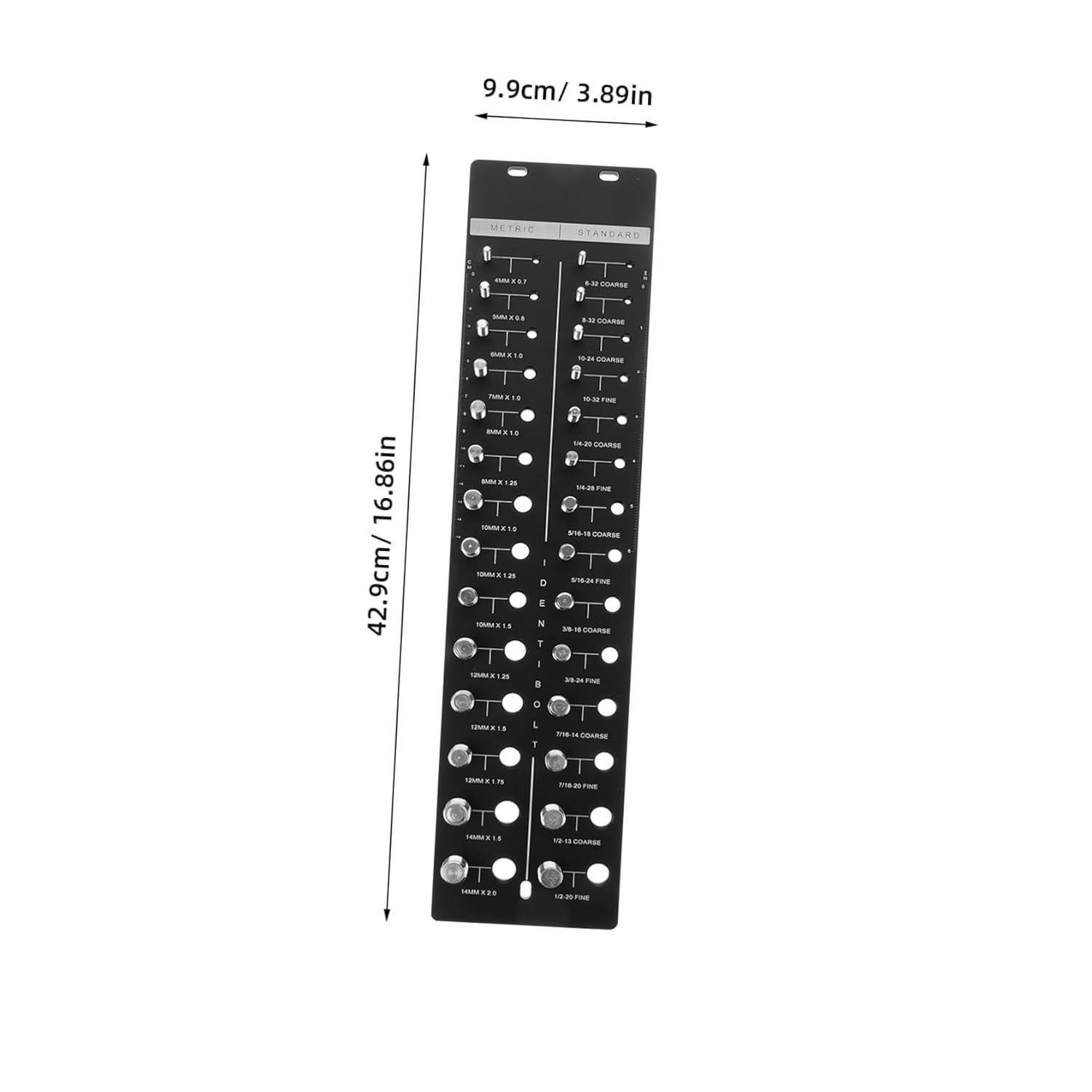 Thread Gauge and Nut Checker Tool Screw Identifier Metric and Standard for Accurate Measurement Mechanical Assembly and Maintenance