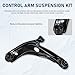 Front Lower Control Arm w/Ball Joint Fit for 2008-2014 Scion xD 2012-2019 Toyota Prius C 2007-2019 Toyota Yaris Replace K620572 K620573-2pc Set