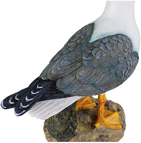 Wsimei Polyresin Seagull Standing Statue Indoor Outdoor Decor #TOP3