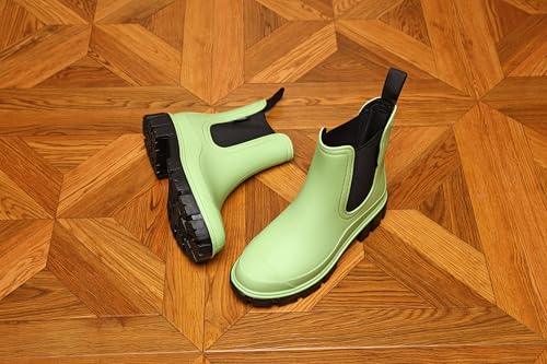 IVACHY Women's Wellies Boots - Fashion Ankle boots for ladies- Chelsea Booties - Waterproof Rain Boots Wellingtons Boota - Image 6