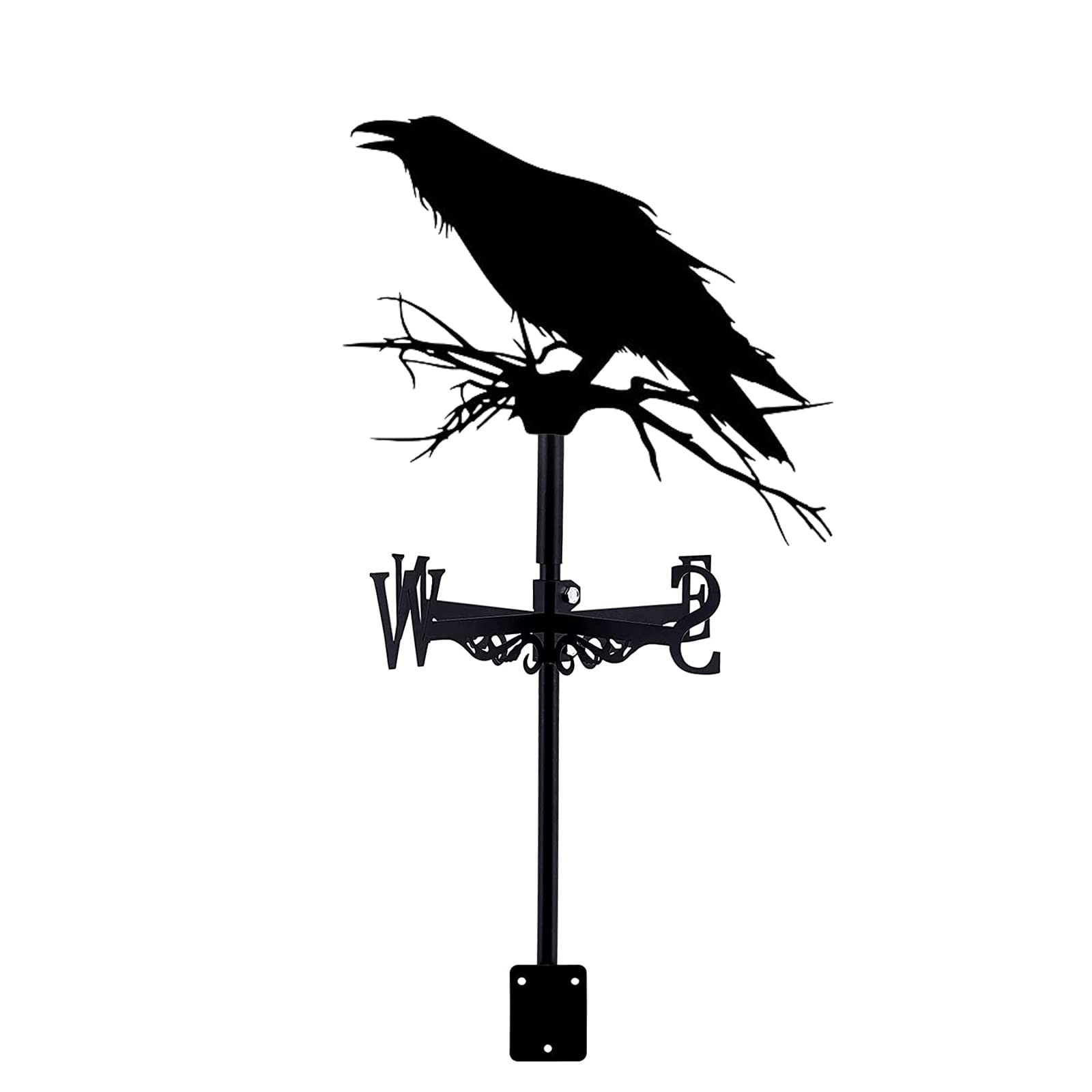 WIQUYBML Exquisite Metal Weathervane Weather Vane for Creative Weathercock Shaped Wind Direction Indicator, Stainless Steel Vane-Bird