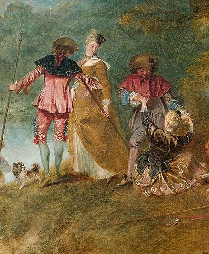 Art Tableau Pèlerinage sur l'île de Cythère Watteau affiche décoration murale chambre