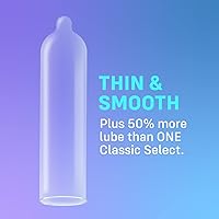 Vista 2 de ONE Preservativos súper sensibles Preservativos de látex extra lubricados paquete de 12