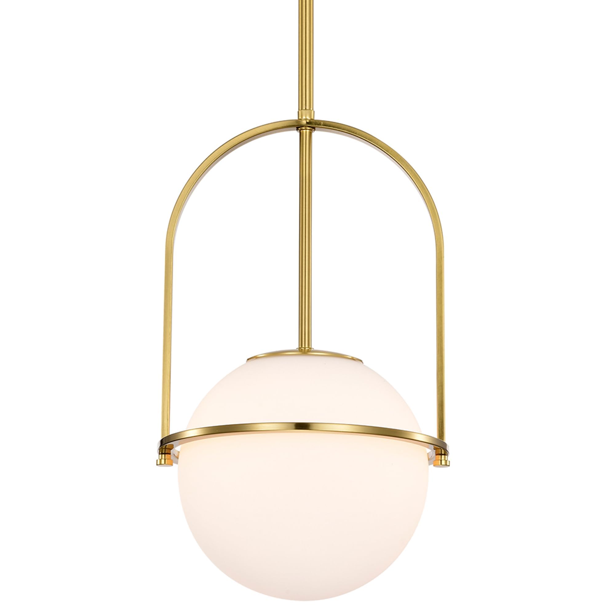 Alighting Pendelleuchte Gold mit Milchglas Kugel Ø18 cm