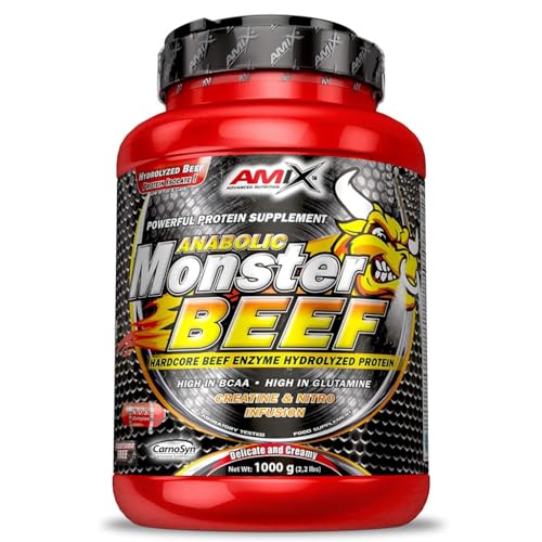 Amix - Monster Beef Protein - Suplemento Alimenticio - Mejora del Rendimiento - Proteína de Suero -...