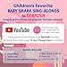 Pinkfong Baby Shark Sing-Alongs Bilingual Learning Educational Bundle of 2: English & Spanish 6-Button Sound Books
