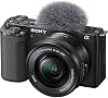 Cámara Sony ZV-E10 con lentes 16-50mm y 18-105mm (Negro) y monitor | Para fotografía y video | Video 4K | Sensor APS-C de 24.2 MP + 2 tarjetas de memoria de 64GB + monitor + micrófono (ILCZV-E10L) 4