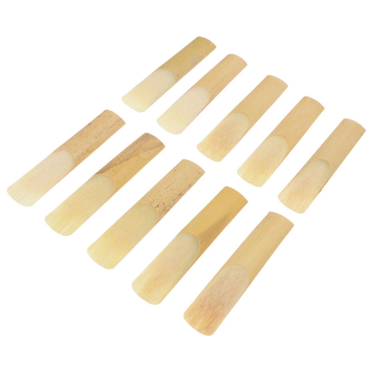 BESTonZON 60 Piezas Caña De Saxofón Accesorios Para Instrumentos Musicales Reemplazo De Cañas De Saxo Partes De Instrumentos Musicales Cañas De Instrumento Cañas De Saxofón Junco Yellow