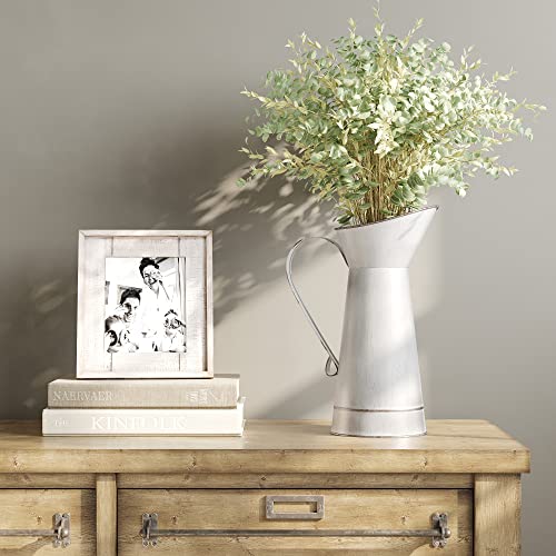 Barnyard Designs Decorative Pitcher, Antiqued White Milk Jug Vase, Rustic Vintage Pitcher Jar, Primitive Country Farmhouse Home Decor, 7.5 Barnyard Designs Decorative Pitcher, Antiqued White Milk Jug Vase, Rustic Vintage Pitcher Jar, Primitive Country Farmhouse Home Decor, 7.5