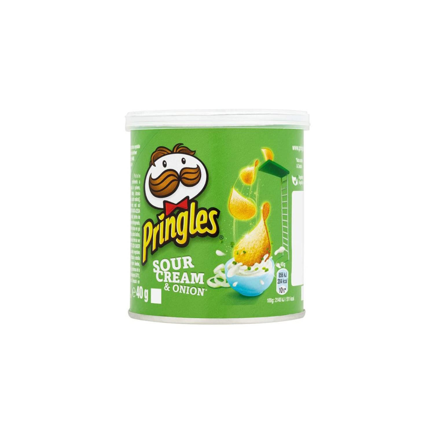 Pringles | Patatine Cipolla | Patatine Salate Barattolo | Pringles Panna Cipolla - 12 Barattoli