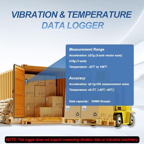 tzone vibration data logger 3-axis shock datalogger temperature recorder usbdigital shipping vibration meter auto report 34560 recordstransport logger for shock sensitive goods monitor