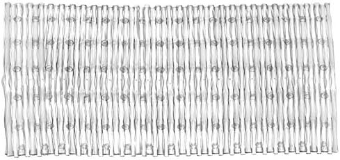 Popular BathBamboo Rods Tub Mat, 30" x 17", Clear