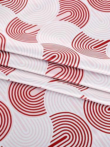 Image of Printed 2 Piece Polyester Eyelets Blackout Opaque Curtains with Tie Back, for Bedroom and Living Room (Door (7 Feet), Regal)