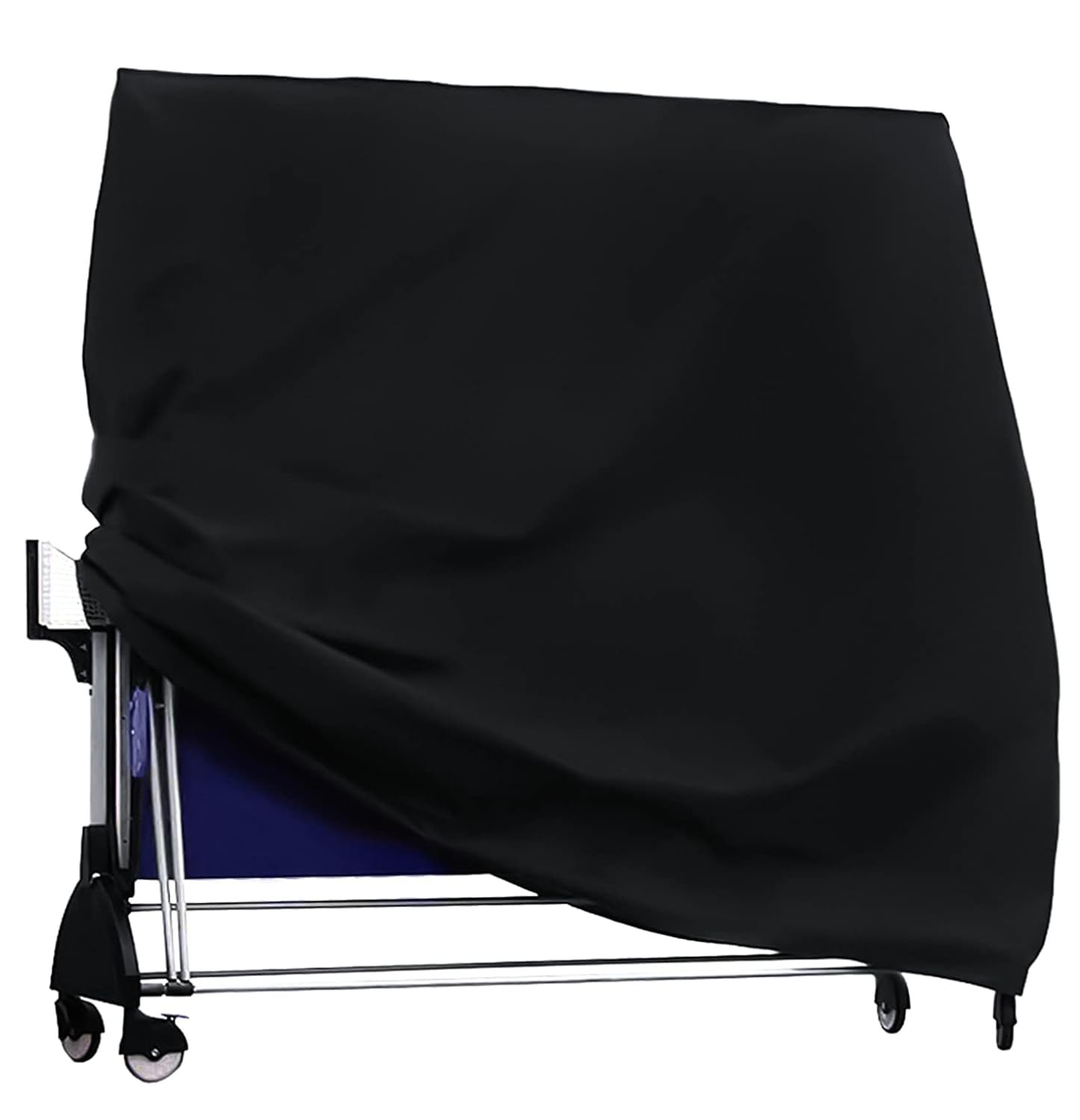 Copertura per tavolo da ping pong, copertura per tavolo da ping pong, impermeabile, antivento, resistente ai raggi UV, colore nero, 185 x 165 x 70 cm