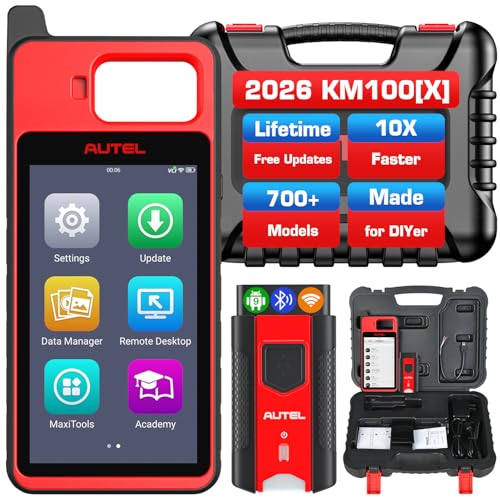 Autel MaxiIM KM100 (X) OBD2 Scanner Diagnostic Tool,...