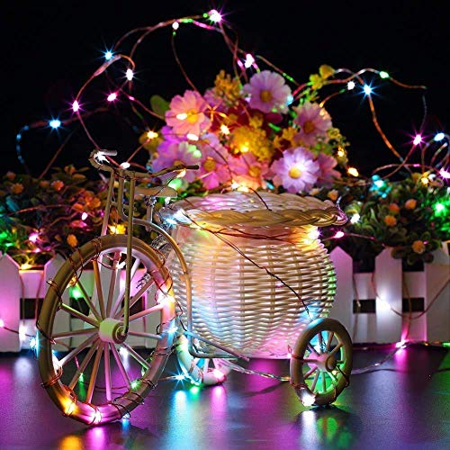 Image of Lexton 10M LED Copper String Light with 8 Modes - Multicolor, Plug Sourced