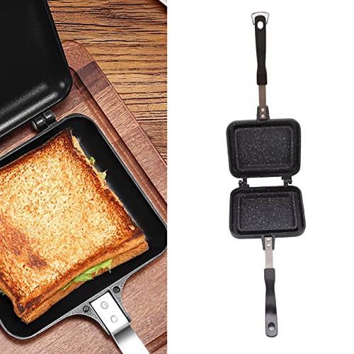 Poêle antiadhésive double face pour cuire vos œufs et toasts sans coller