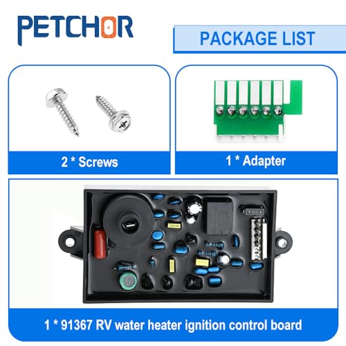 Image of 91367 RV Water Heater Ignition Board, Universal Ignition Control Replace 91367 93307 93253 93865 Compatible with Atwood G6A-6E G6A-7E G6A-8E G10-1E GCH6-6E GC6A-7E