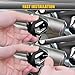 Sresk Rear Axle Nut Cover Caps for Spyder RT Parts, Pair Aluminum Axle Caps Fit for Cam-Am Spyder 2008-Later RT, F3, GS/RS, ST All Models Accessories (Black)