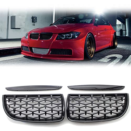 Grille diamant noir pour BMW Série 3 E90 51137117242 calandre calage