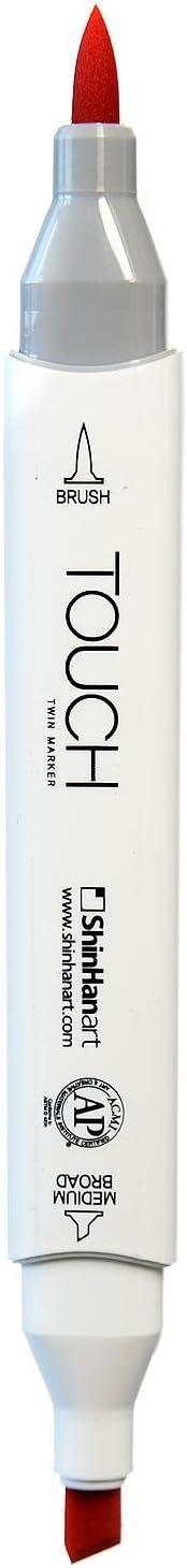 ShinHan Touch Twin Brush Markers French Vermilion R22 [Pack of 3 ]