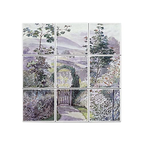 Carreaux céramique décoratifs 15,2 cm style aquarelle Beatrix Potter