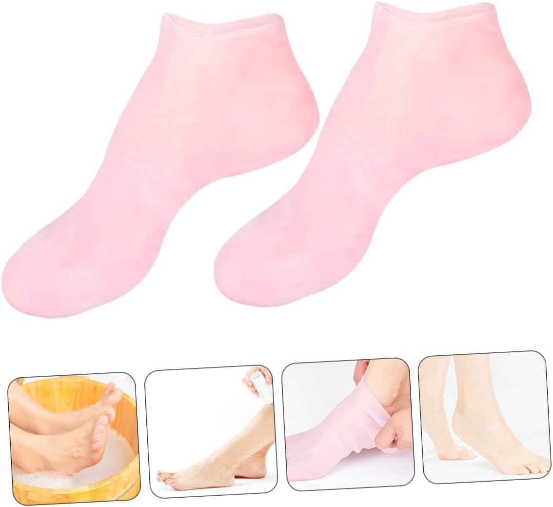 Ipetboom 3pairs Moisturizing Dry Socks Exfoliating Sebs Foot Socks for Treatment for Daily Use Under Footwear
