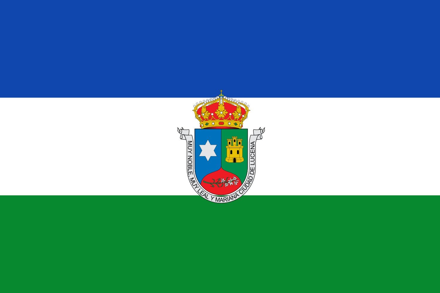Drapeau Large Lucena de l'Espagne pour mât extérieur