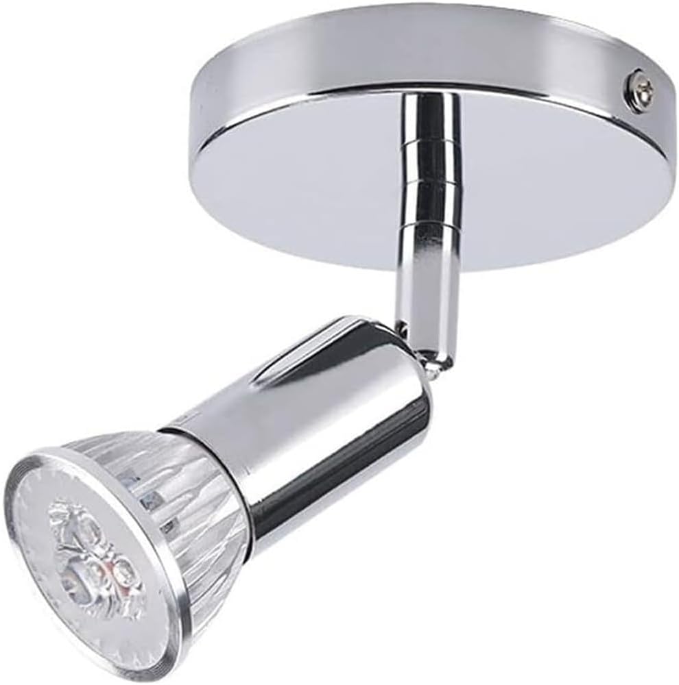 Modern Rotatable GU10 Ceiling Wall Spot Light Adjustable Surface Mounted Swivel Spotlight Fixture Bedside Reading Lamp for Living Room Bedroom Hallway Stairs