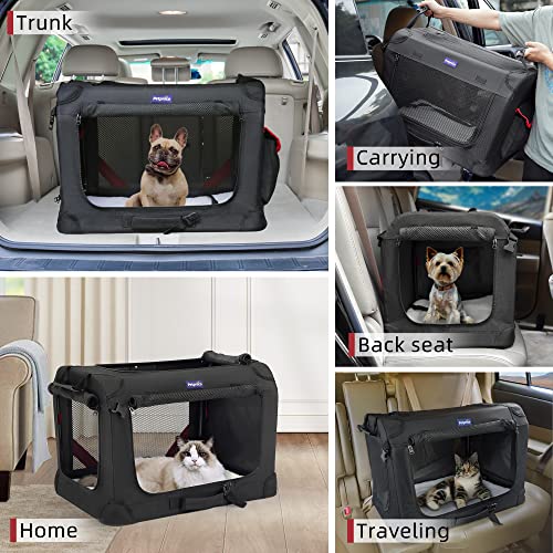 Petprsco Large Soft Cat Carrier Portable Pet Carrier 24X17X17 For Car Travel With Warm Blanket Foldable Bowl And Washable Pad For 2 Cats & Small Medium Dogs #TOP6