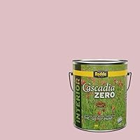 Vista 149 de Rodda Paint CASCADIA ZERO - Pintura satinada e imprimación para interiores en uno, cuarto de galón, toque rosa