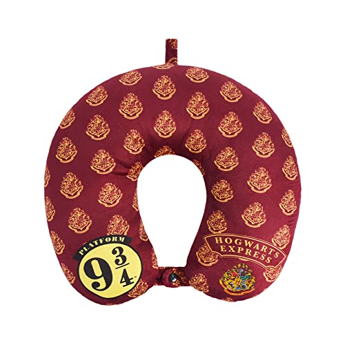 FUL-Harry-Potter-Neck-Pillow-Hogwarts-Express-Travel-Head-Pillow-for-Sleep-in-Airplane-or-Car-Burgundy