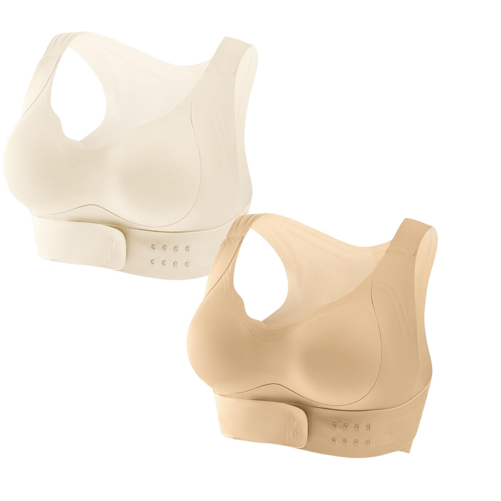 Sujetador corrector de levantamiento con hebilla frontal, figura completa, para mujer, postura de alto apoyo, cobertura completa, sin costuras, push up, sin aros